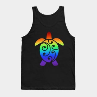 Tie Dye Sea Turtle Gradient Tank Top